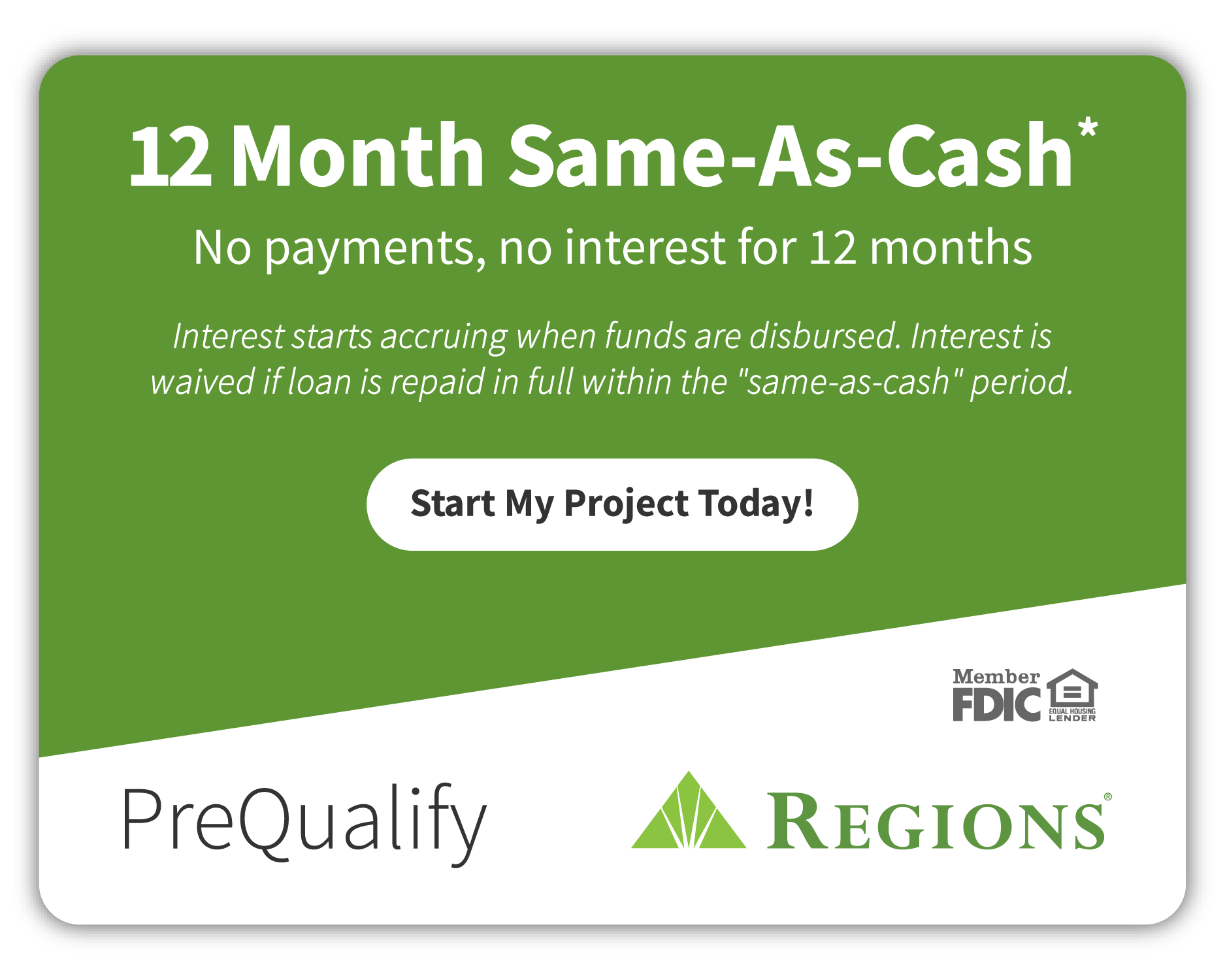 12 months same as cash roof financing available in Phoenix from INEX Designs Roofing