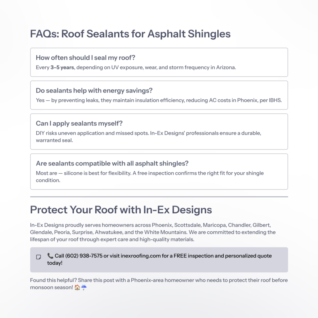 Best Roof Sealant for Asphalt Shingles